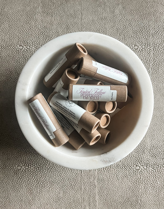 Tinted Tallow Peppermint Lip Balm